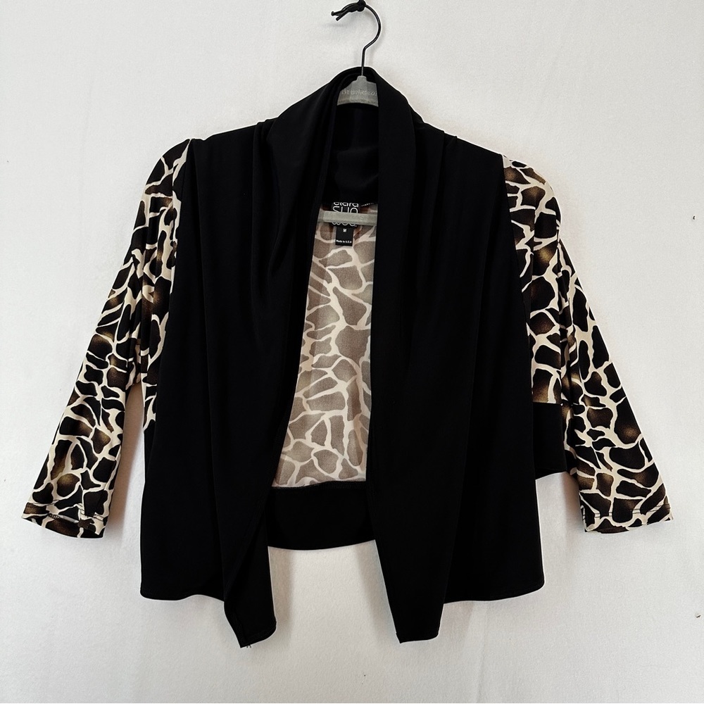 Clara Sun Woo Giraffe Print Cardigan‎ Size M